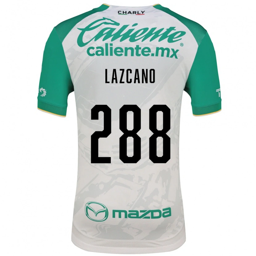 Danxen Hombre Camiseta Evan Lazcano #288 Verde Claro Blanco 2ª Equipación 2026/27 La Camisa México