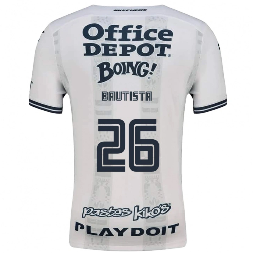 Danxen Hombre Camiseta Alán Bautista #26 Rojo Blanco Negro 2ª Equipación 2026/27 La Camisa México