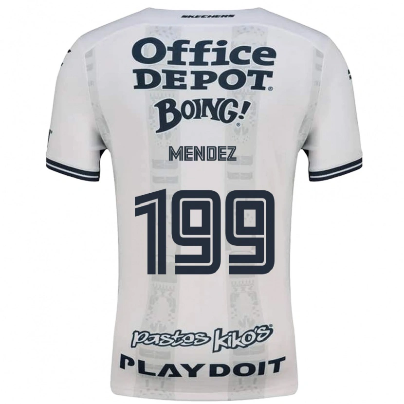Danxen Hombre Camiseta Daniel Méndez #199 Rojo Blanco Negro 2ª Equipación 2026/27 La Camisa México