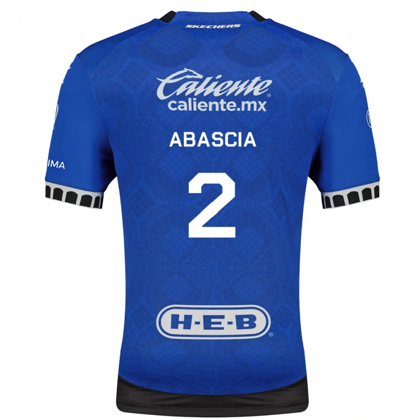Danxen Hombre Camiseta Lucas Abascia #2 Azul Real Blanco Negro 2ª Equipación 2026/27 La Camisa México