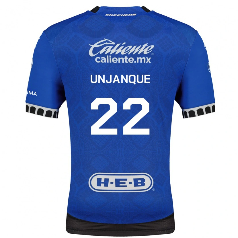 Danxen Hombre Camiseta Jean Unjanque #22 Azul Real Blanco Negro 2ª Equipación 2026/27 La Camisa México