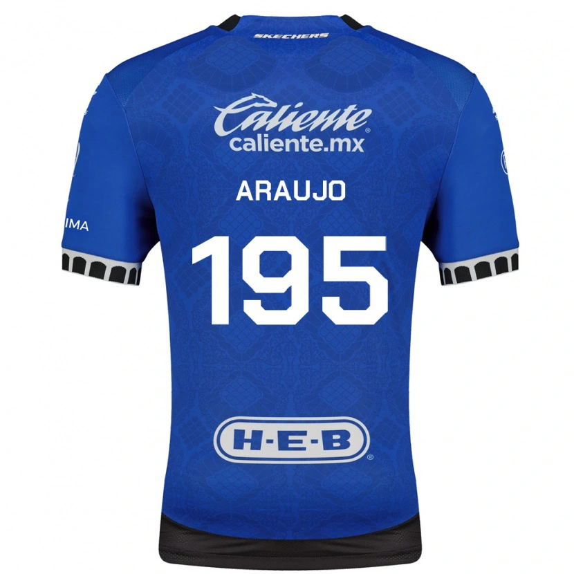 Danxen Hombre Camiseta Diego Araujo #195 Azul Real Blanco Negro 2ª Equipación 2026/27 La Camisa México