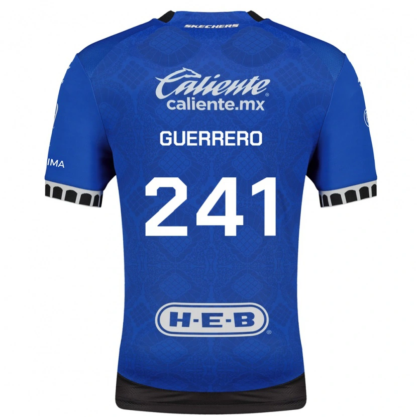 Danxen Hombre Camiseta Emiliano Guerrero #241 Azul Real Blanco Negro 2ª Equipación 2026/27 La Camisa México