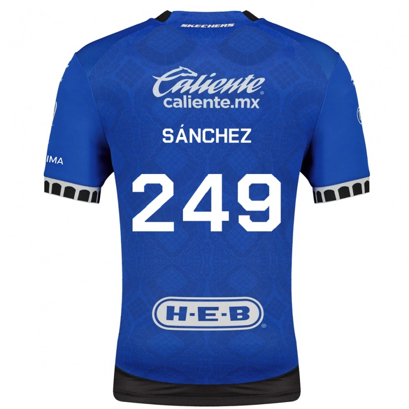 Danxen Hombre Camiseta Sergio Sánchez #249 Azul Real Blanco Negro 2ª Equipación 2026/27 La Camisa México