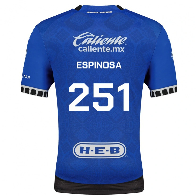 Danxen Hombre Camiseta Alexis Espinosa #251 Azul Real Blanco Negro 2ª Equipación 2026/27 La Camisa México