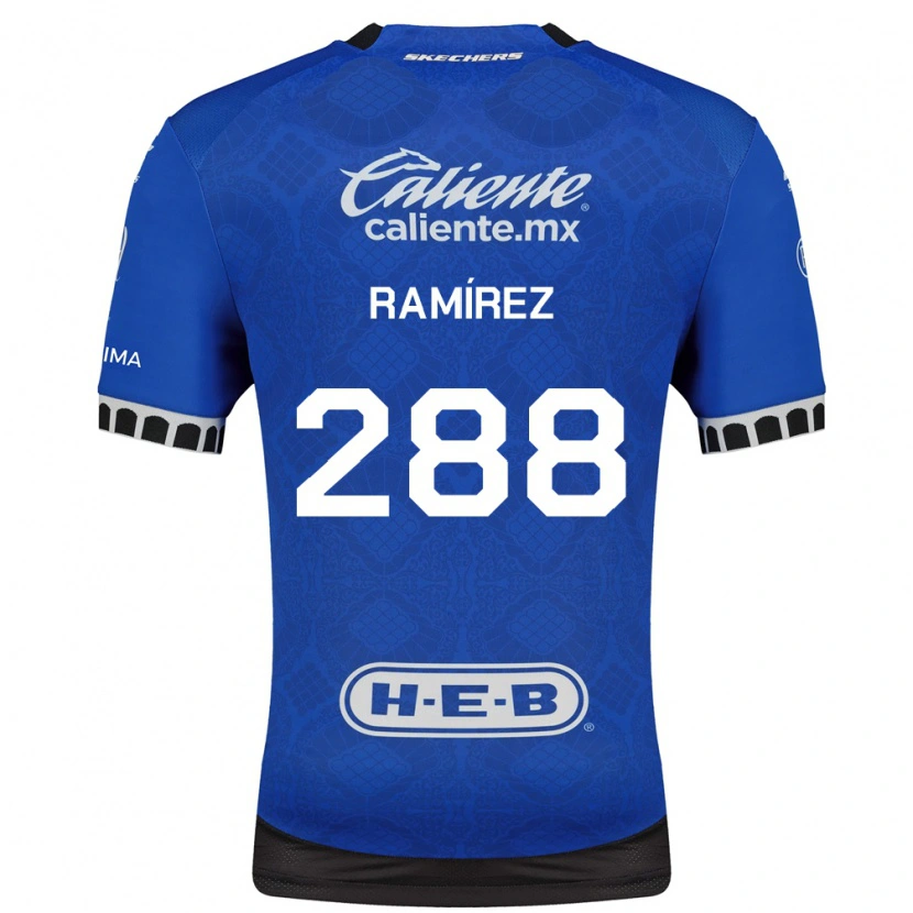 Danxen Hombre Camiseta Santiago Ramírez #288 Azul Real Blanco Negro 2ª Equipación 2026/27 La Camisa México
