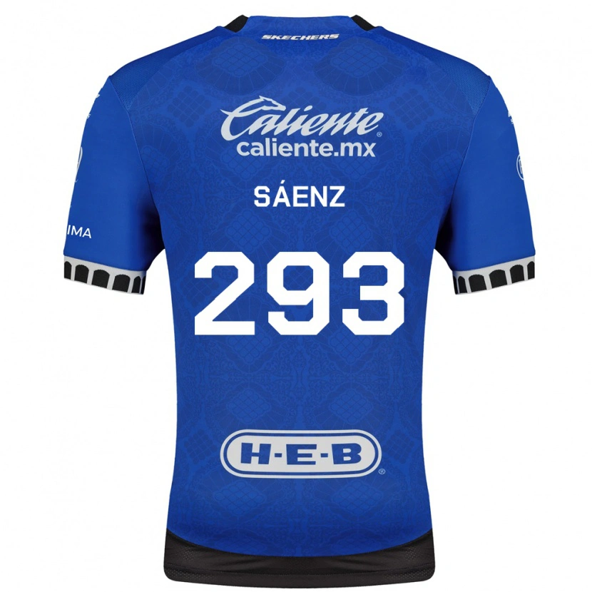 Danxen Hombre Camiseta Nicolás Sáenz #293 Azul Real Blanco Negro 2ª Equipación 2026/27 La Camisa México