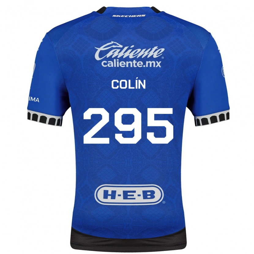 Danxen Hombre Camiseta Osvaldo Colín #295 Azul Real Blanco Negro 2ª Equipación 2026/27 La Camisa México