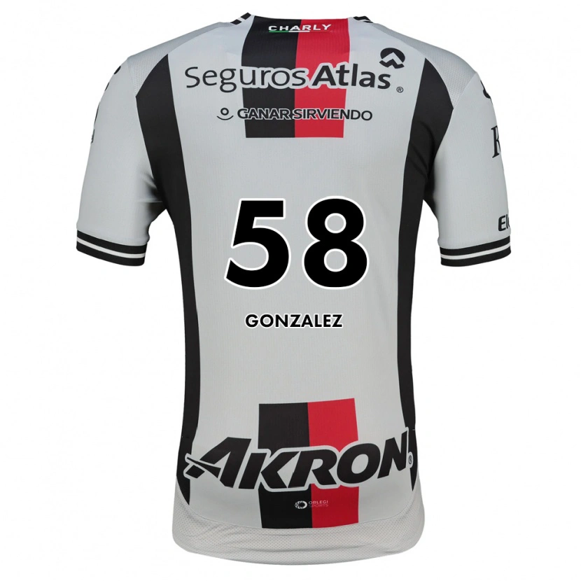Danxen Hombre Camiseta Arturo González #58 Blanco Rojo Negro 2ª Equipación 2026/27 La Camisa México