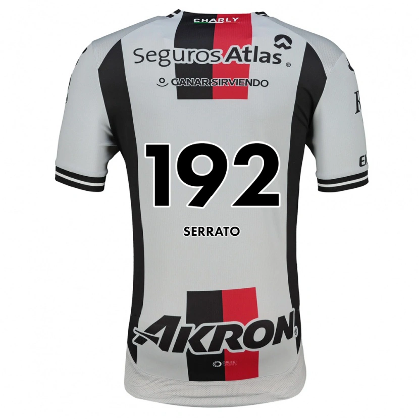 Danxen Hombre Camiseta Jesús Serrato #192 Blanco Rojo Negro 2ª Equipación 2026/27 La Camisa México