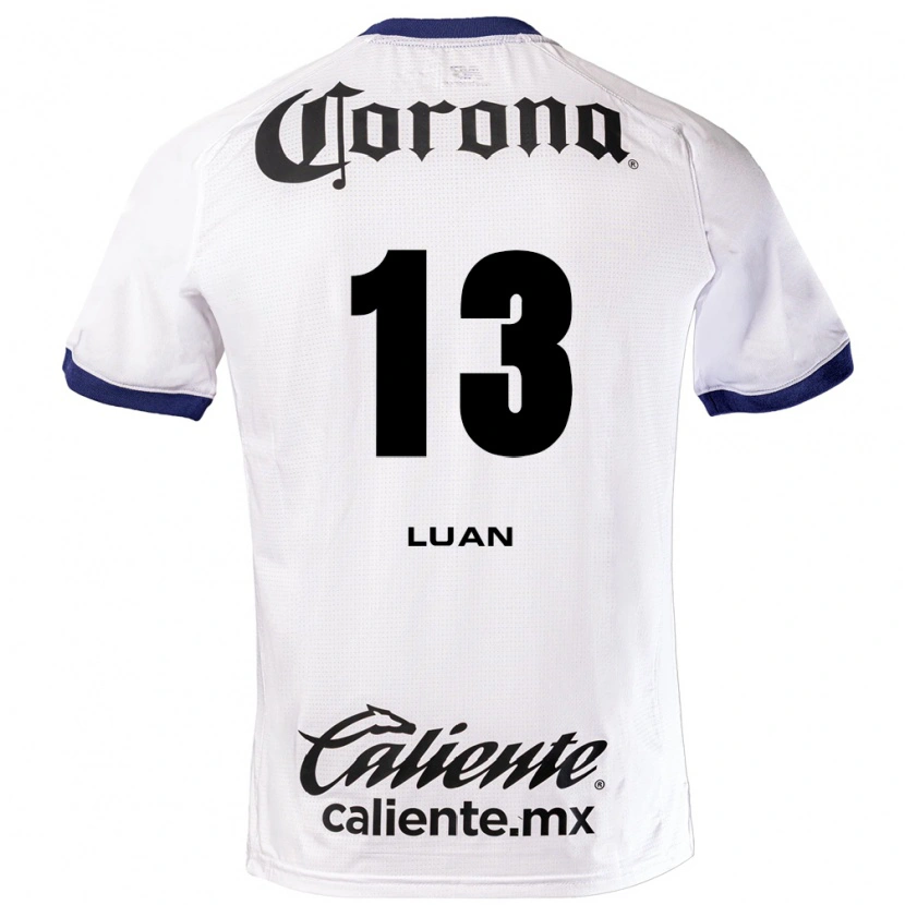 Danxen Hombre Camiseta Luan Garcia Teixeira #13 Blanco Azul Negro 2ª Equipación 2026/27 La Camisa México