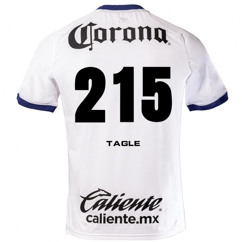 Danxen Hombre Camiseta Alessandro Tagle #215 Blanco Azul Negro 2ª Equipación 2026/27 La Camisa México