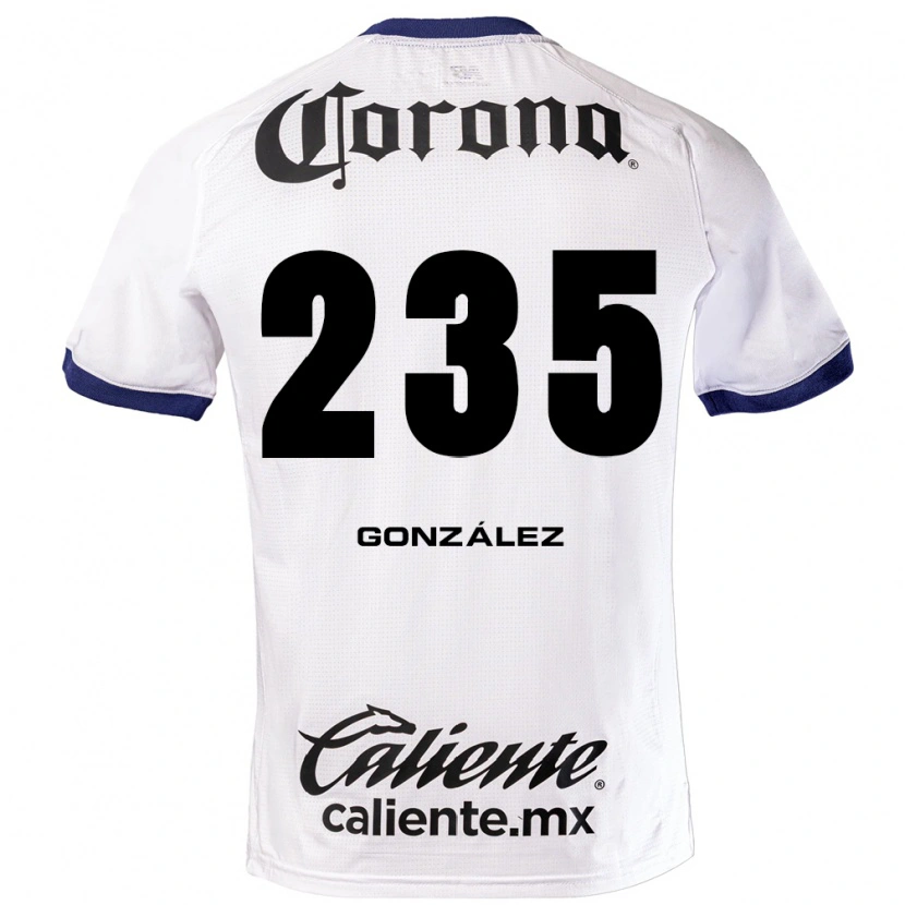Danxen Hombre Camiseta Ian González #235 Blanco Azul Negro 2ª Equipación 2026/27 La Camisa México