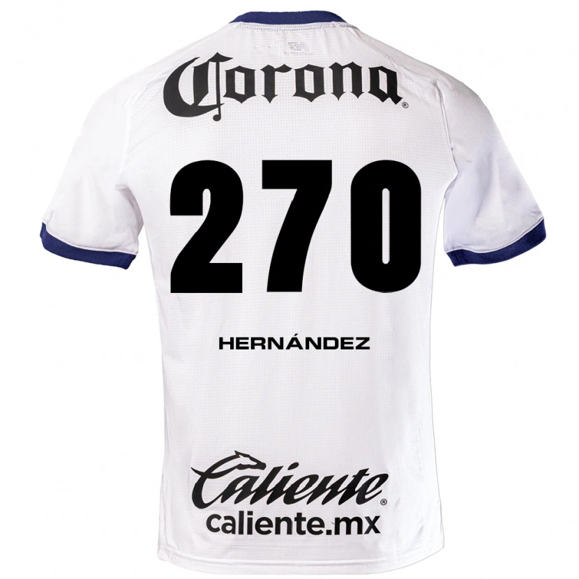 Danxen Hombre Camiseta Alberto Hernández #270 Blanco Azul Negro 2ª Equipación 2026/27 La Camisa México