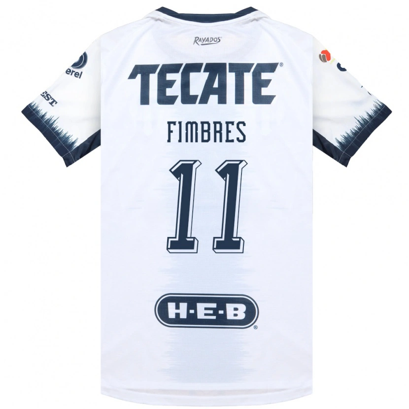 Danxen Hombre Camiseta Iker Fimbres #11 Blanco Azul Tinta Rojo 2ª Equipación 2026/27 La Camisa México