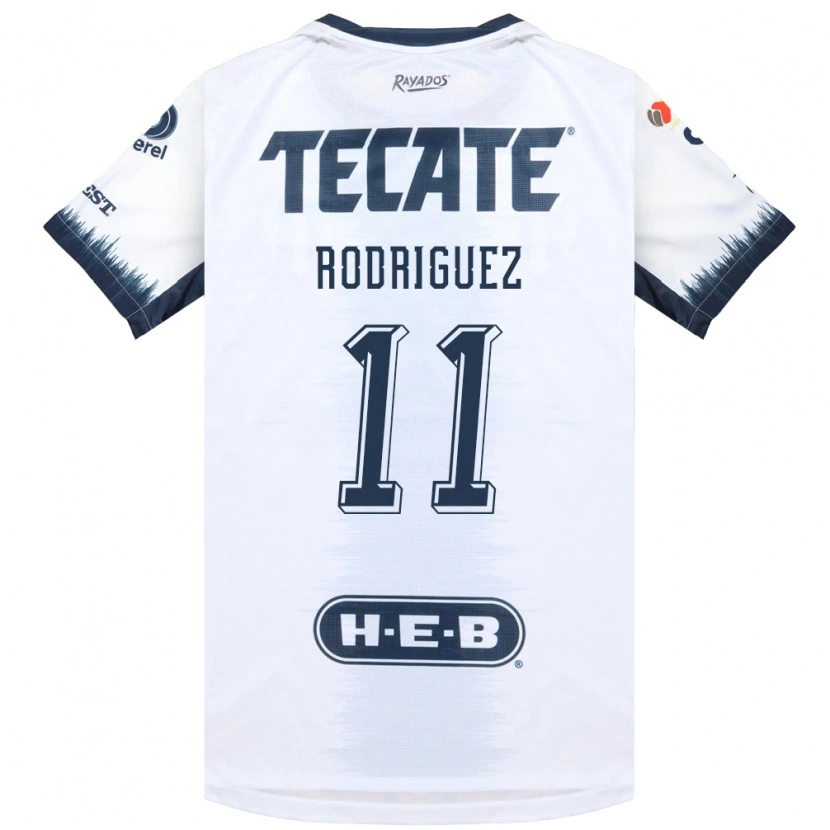 Danxen Hombre Camiseta Lizette Rodriguez #11 Blanco Azul Tinta Rojo 2ª Equipación 2026/27 La Camisa México