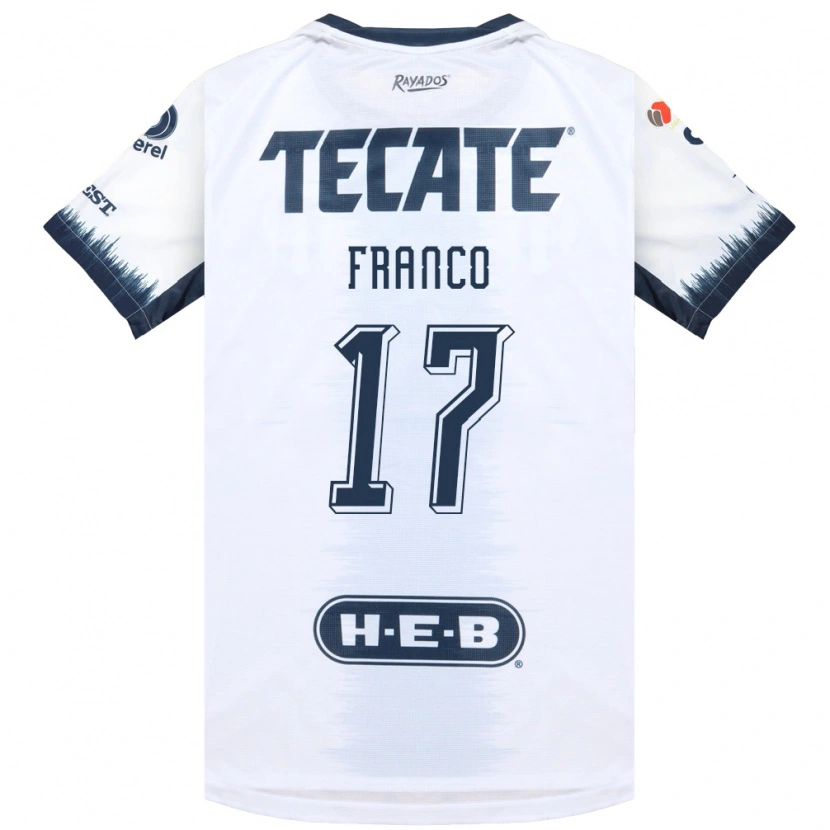 Danxen Hombre Camiseta Yamile Franco #17 Blanco Azul Tinta Rojo 2ª Equipación 2026/27 La Camisa México