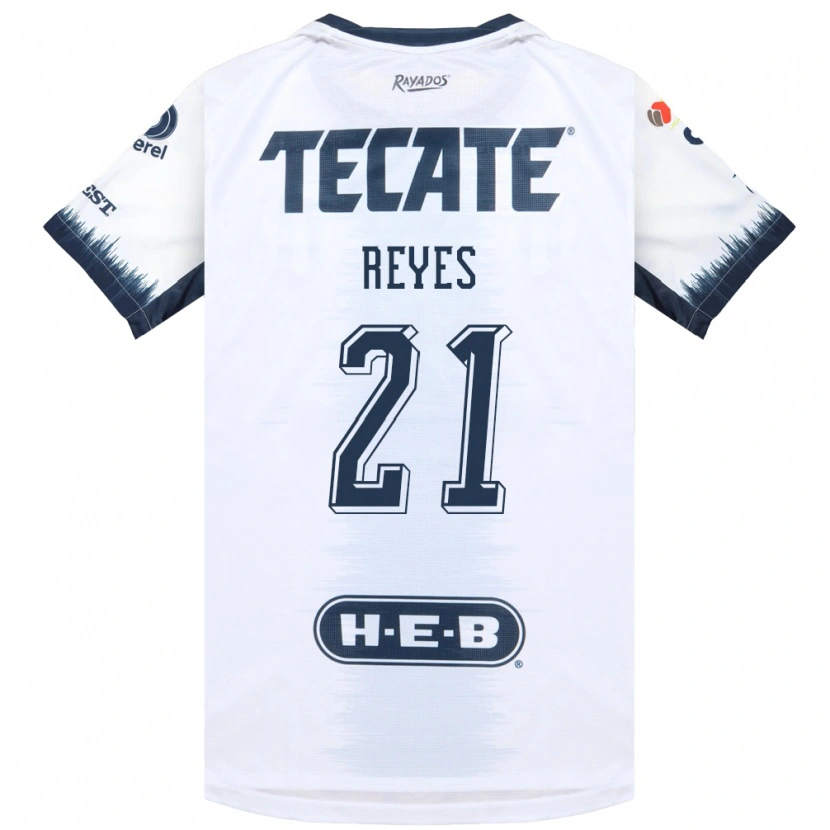 Danxen Hombre Camiseta Luis Reyes #21 Blanco Azul Tinta Rojo 2ª Equipación 2026/27 La Camisa México