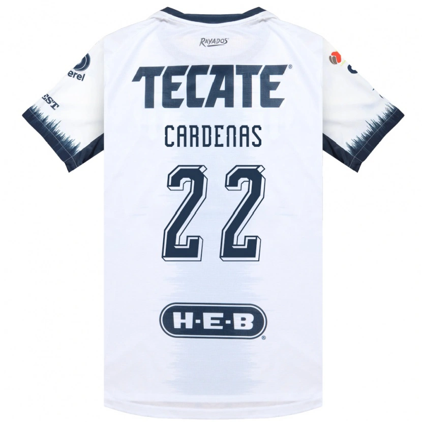 Danxen Hombre Camiseta Luis Cárdenas #22 Blanco Azul Tinta Rojo 2ª Equipación 2026/27 La Camisa México