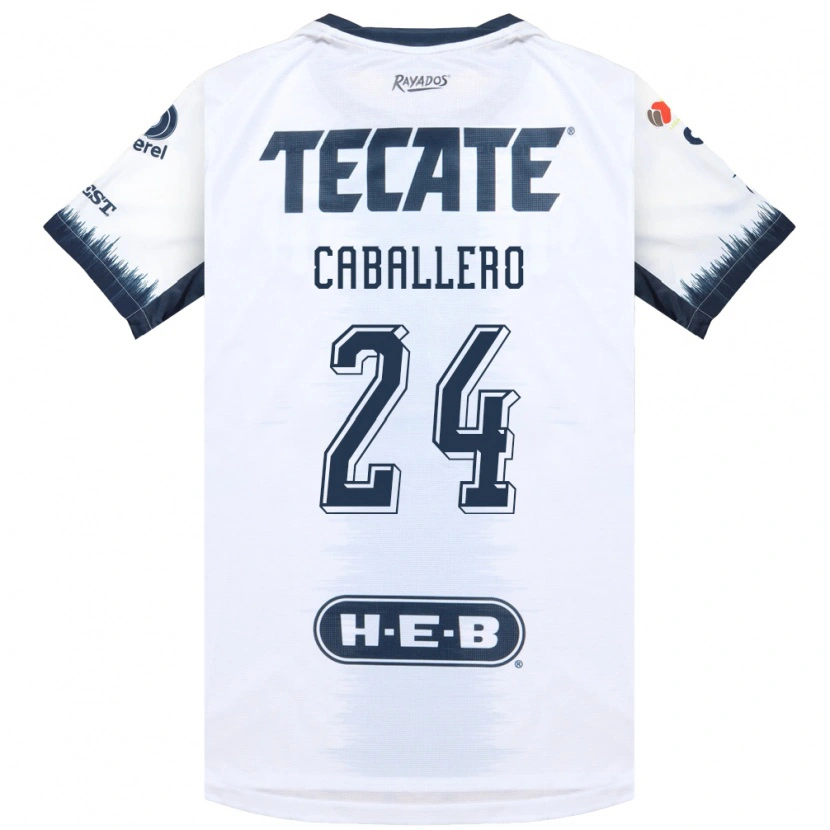 Danxen Hombre Camiseta Mariana Caballero #24 Blanco Azul Tinta Rojo 2ª Equipación 2026/27 La Camisa México