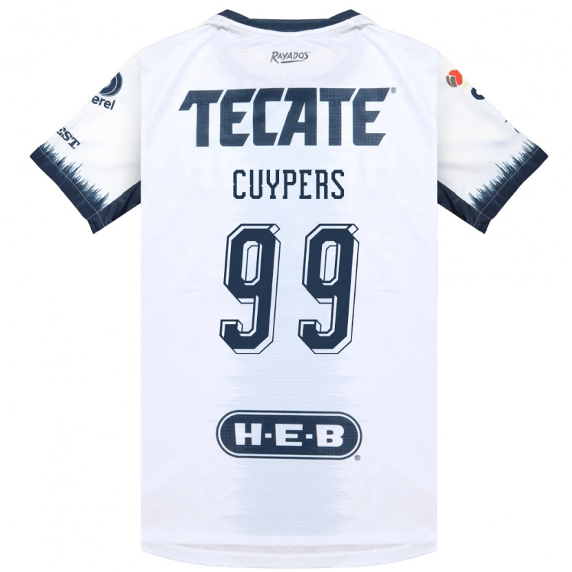 Danxen Hombre Camiseta Hugo Cuypers #99 Blanco Azul Tinta Rojo 2ª Equipación 2026/27 La Camisa México