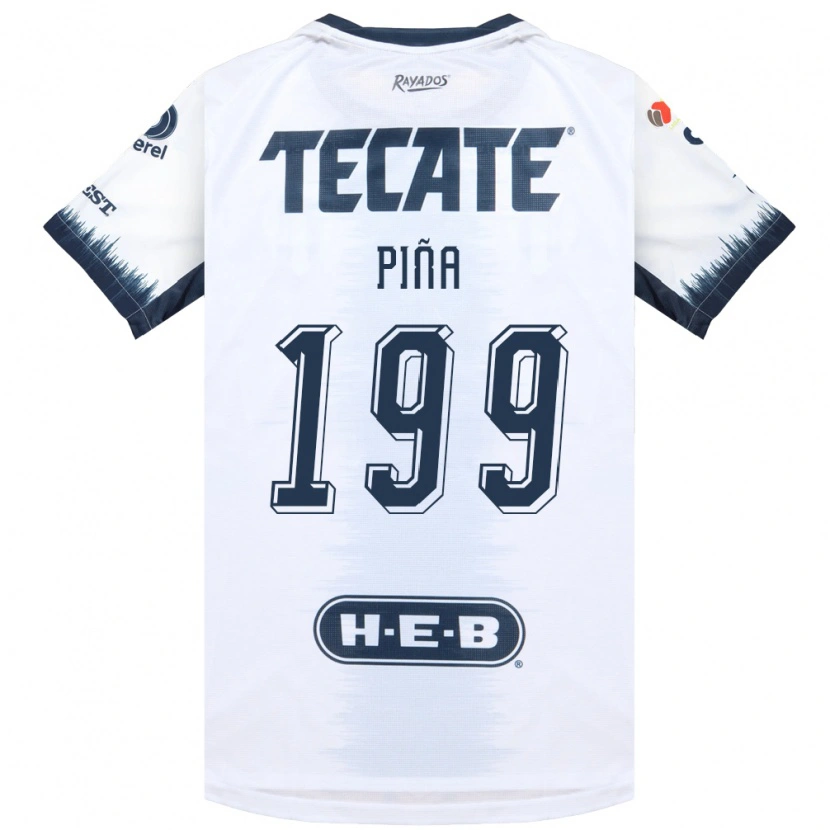 Danxen Hombre Camiseta Ricardo Piña #199 Blanco Azul Tinta Rojo 2ª Equipación 2026/27 La Camisa México