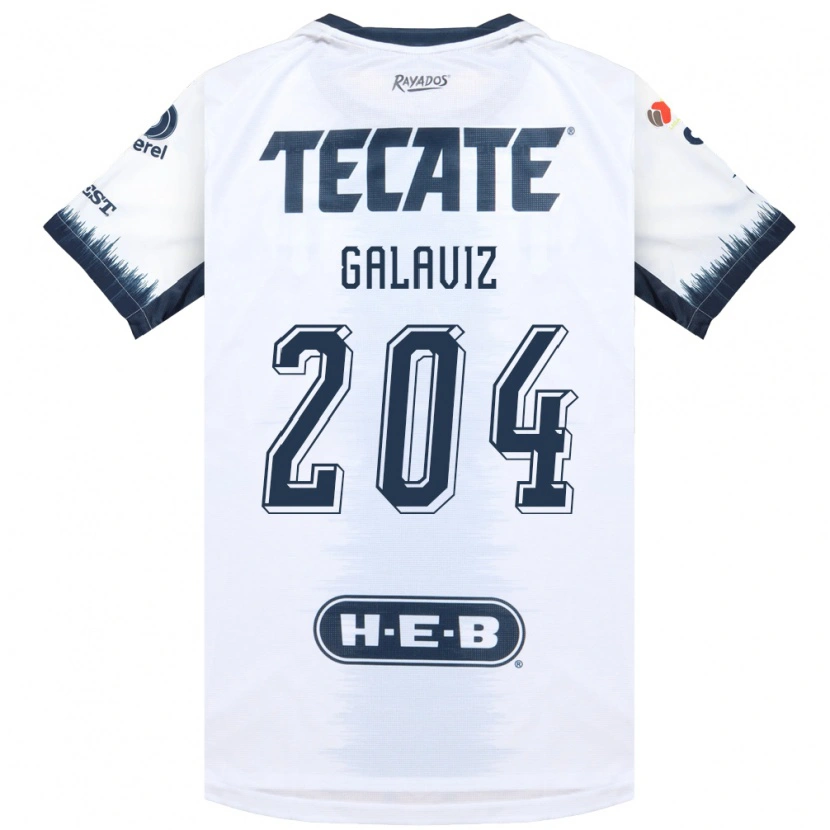 Danxen Hombre Camiseta Oswaldo Galaviz #204 Blanco Azul Tinta Rojo 2ª Equipación 2026/27 La Camisa México