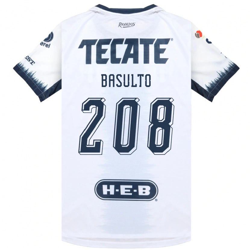 Danxen Hombre Camiseta Luis Basulto #208 Blanco Azul Tinta Rojo 2ª Equipación 2026/27 La Camisa México