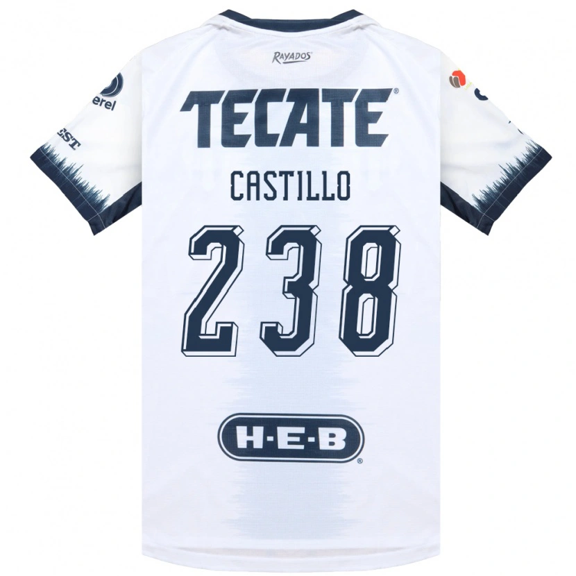 Danxen Hombre Camiseta Juan Castillo #238 Blanco Azul Tinta Rojo 2ª Equipación 2026/27 La Camisa México
