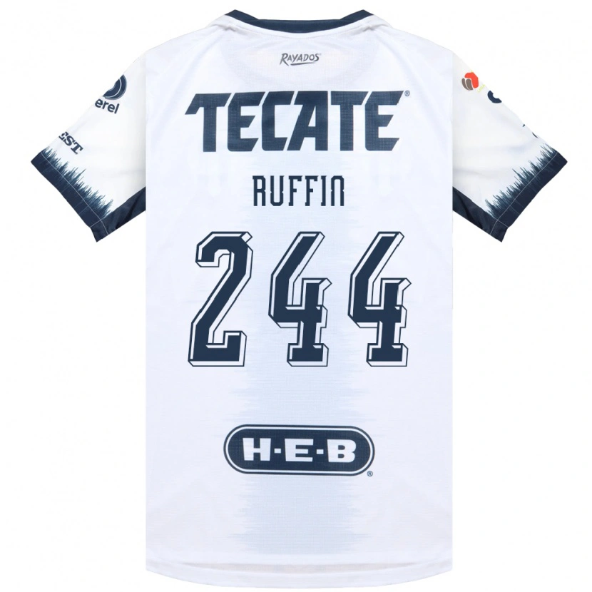 Danxen Hombre Camiseta Paxon Ruffin #244 Blanco Azul Tinta Rojo 2ª Equipación 2026/27 La Camisa México