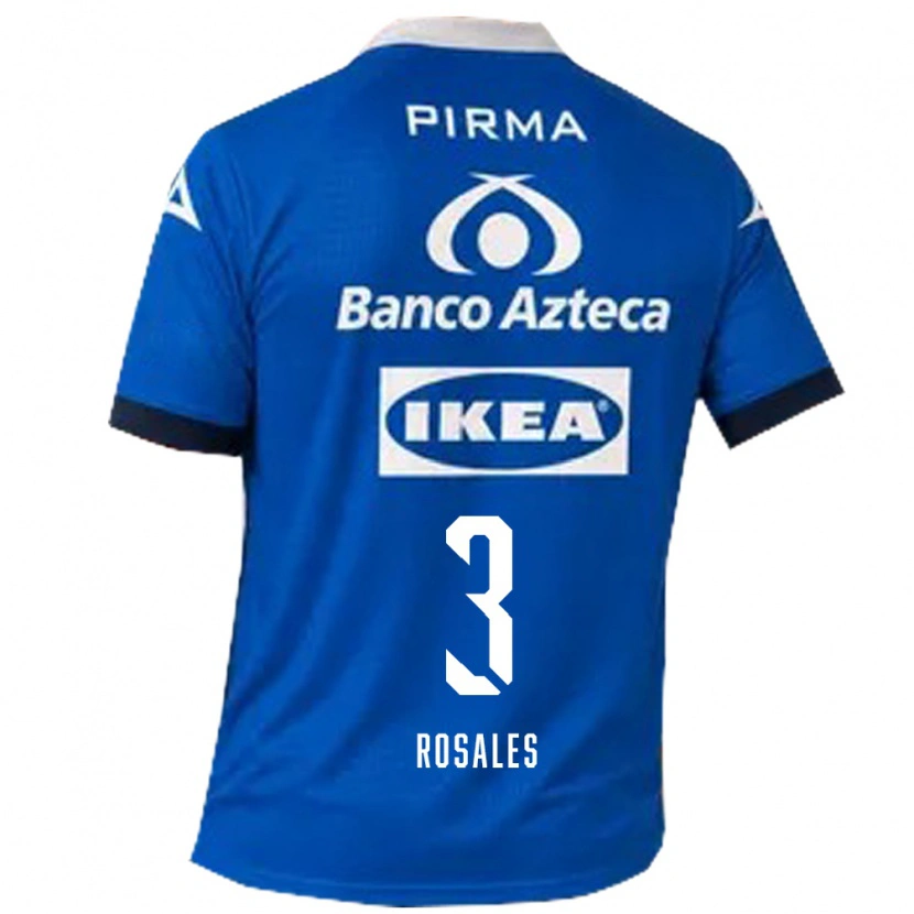 Danxen Hombre Camiseta Fátima Rosales #3 Azul Blanco 2ª Equipación 2026/27 La Camisa México