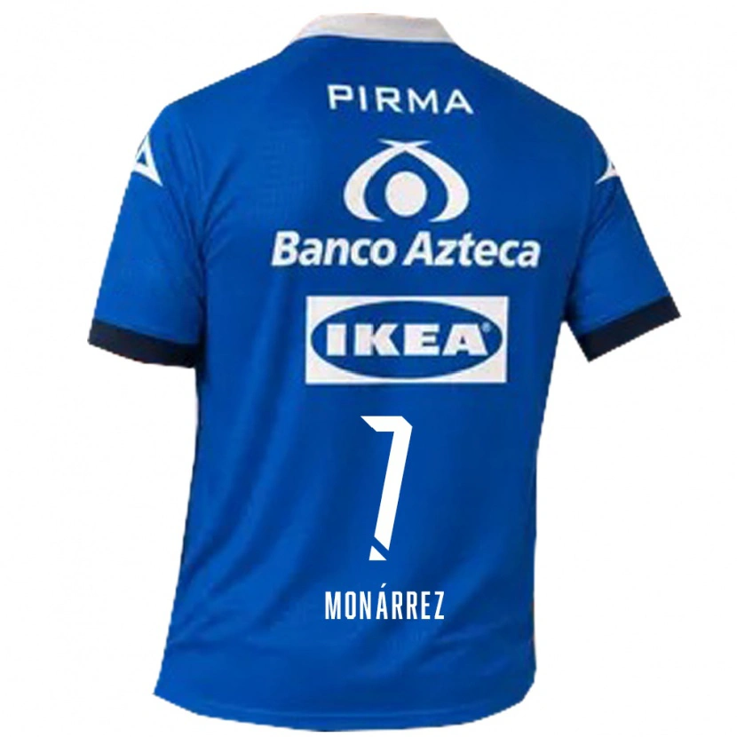 Danxen Hombre Camiseta Fernando Monárrez #7 Azul Blanco 2ª Equipación 2026/27 La Camisa México