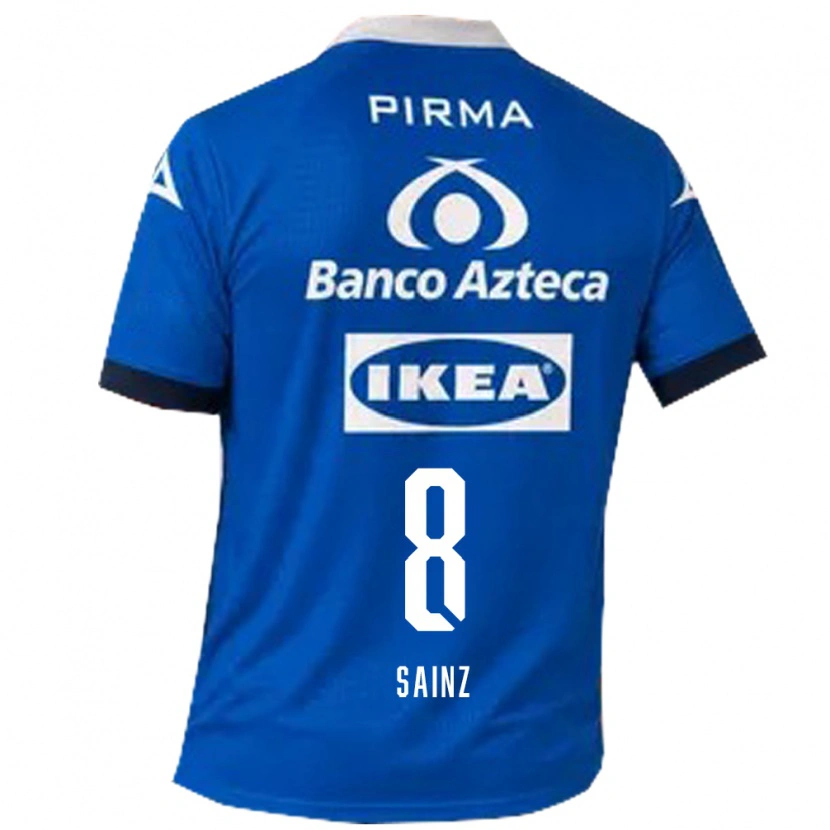 Danxen Hombre Camiseta María Sainz #8 Azul Blanco 2ª Equipación 2026/27 La Camisa México