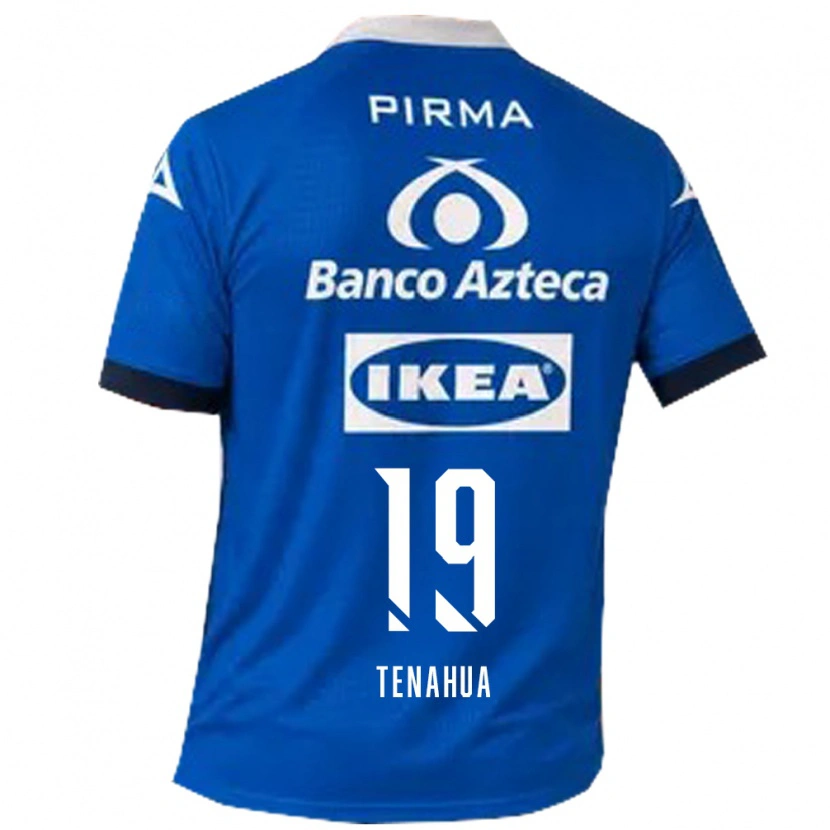 Danxen Hombre Camiseta Itzia Tenahua #19 Azul Blanco 2ª Equipación 2026/27 La Camisa México