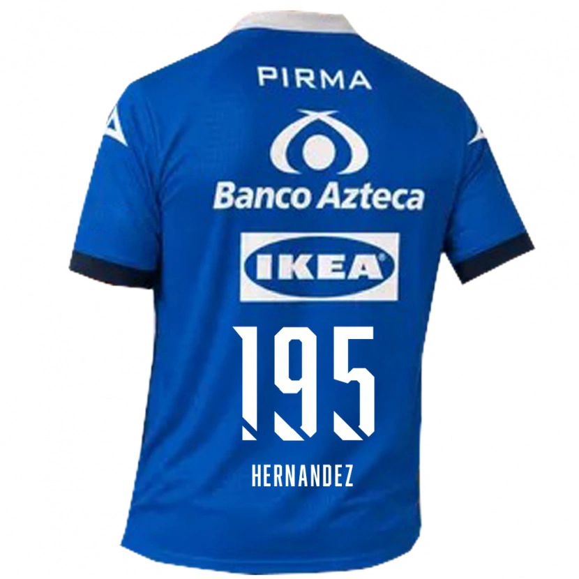 Danxen Hombre Camiseta Daniel Hernández #195 Azul Blanco 2ª Equipación 2026/27 La Camisa México