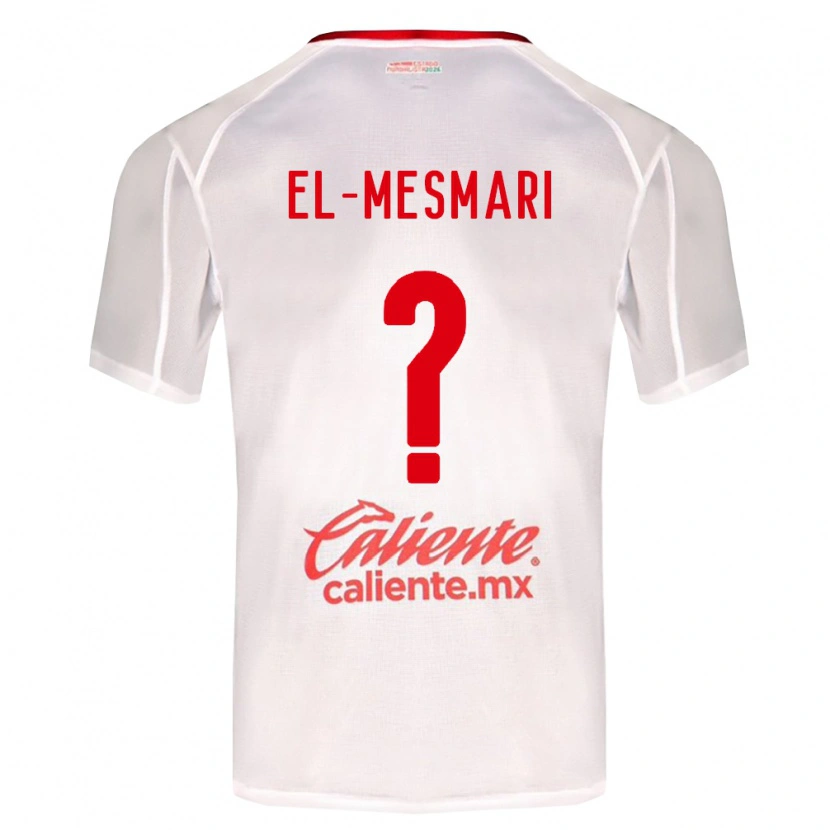 Danxen Hombre Camiseta Bruce El-Mesmari #0 Blanco Verde Rojo 2ª Equipación 2026/27 La Camisa México