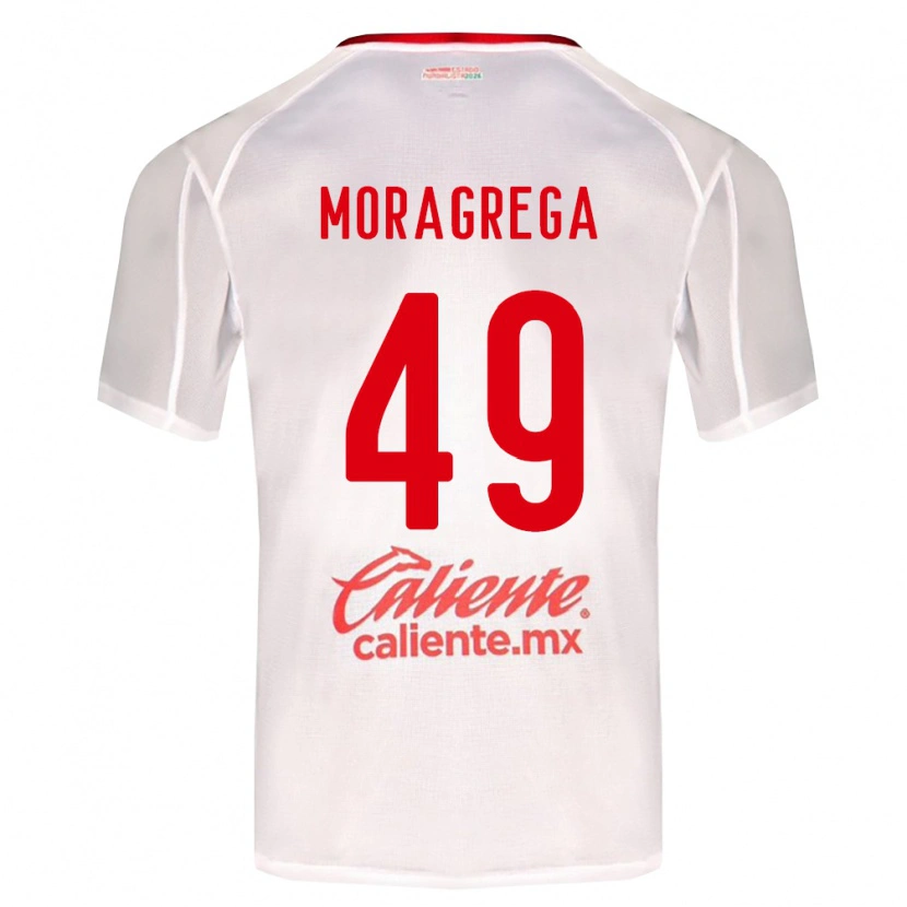 Danxen Hombre Camiseta Vladimir Moragrega #49 Blanco Verde Rojo 2ª Equipación 2026/27 La Camisa México