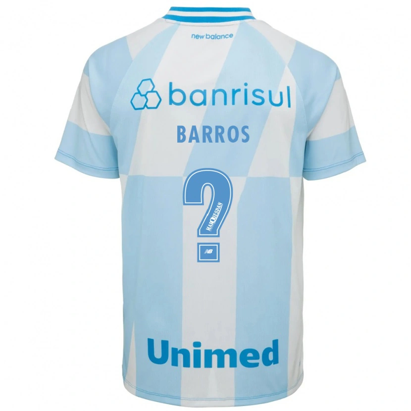 Danxen Hombre Camiseta Natalia Barros #0 Azul Claro Blanco 2ª Equipación 2026/27 La Camisa México