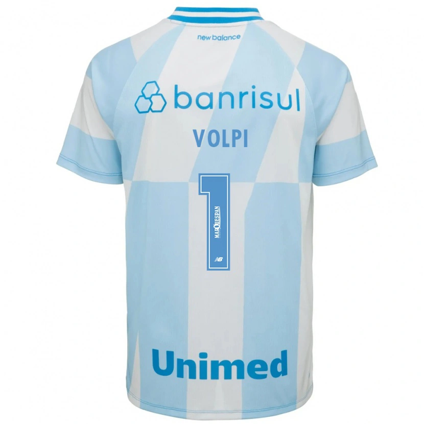 Danxen Hombre Camiseta Tiago Volpi #1 Azul Claro Blanco 2ª Equipación 2026/27 La Camisa México