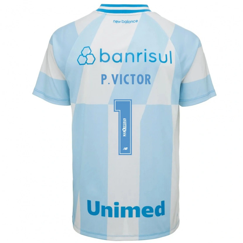 Danxen Hombre Camiseta Paulo Victor #1 Azul Claro Blanco 2ª Equipación 2026/27 La Camisa México