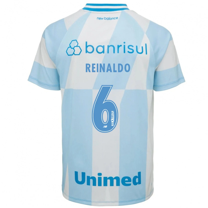 Danxen Hombre Camiseta Reinaldo #6 Azul Claro Blanco 2ª Equipación 2026/27 La Camisa México