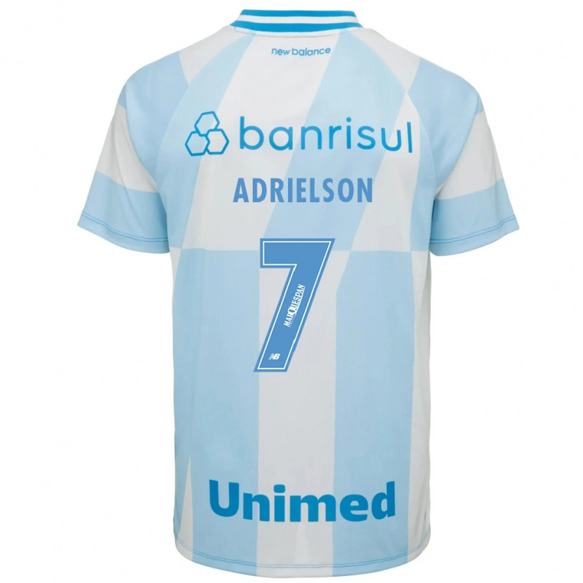 Danxen Hombre Camiseta Adrielson Lima De Oliveira #7 Azul Claro Blanco 2ª Equipación 2026/27 La Camisa México