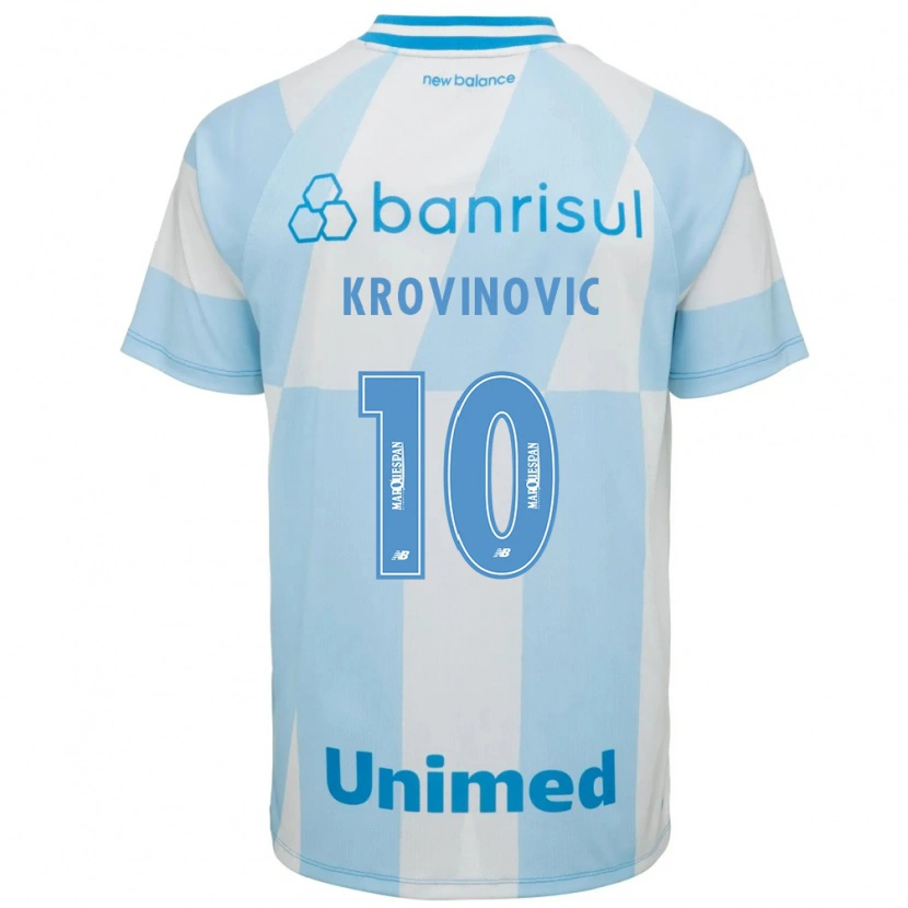 Danxen Hombre Camiseta Filip Krovinovic #10 Azul Claro Blanco 2ª Equipación 2026/27 La Camisa México