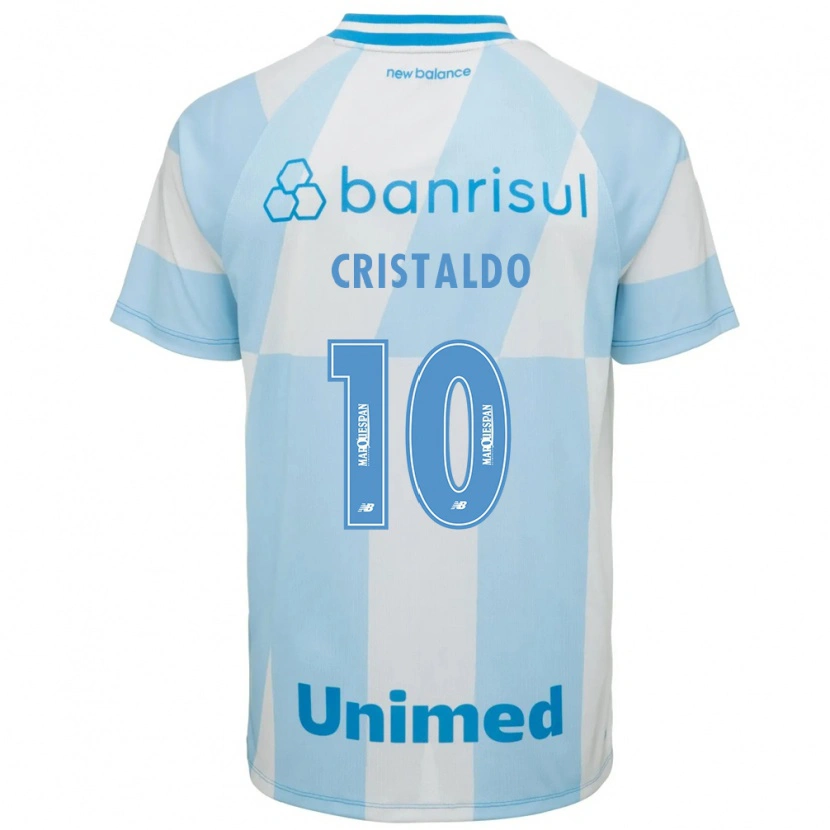 Danxen Hombre Camiseta Franco Cristaldo #10 Azul Claro Blanco 2ª Equipación 2026/27 La Camisa México