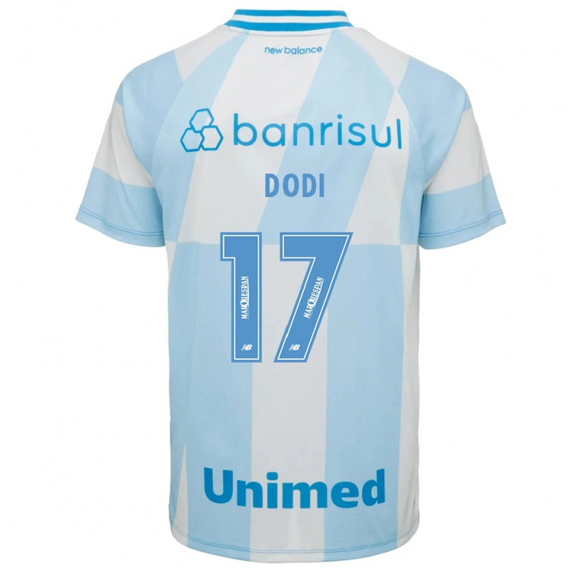 Danxen Hombre Camiseta Dodi #17 Azul Claro Blanco 2ª Equipación 2026/27 La Camisa México