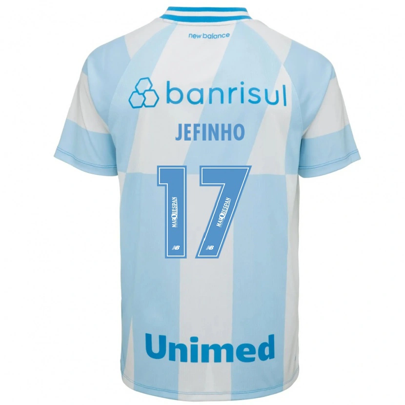 Danxen Hombre Camiseta Jefinho #17 Azul Claro Blanco 2ª Equipación 2026/27 La Camisa México
