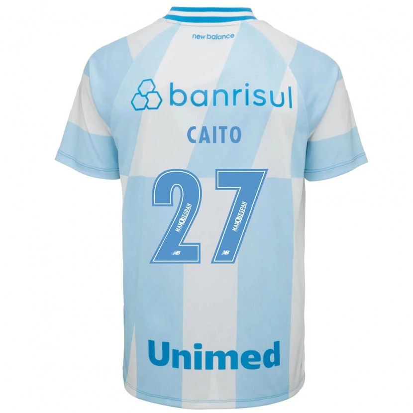 Danxen Hombre Camiseta Diego Caito #27 Azul Claro Blanco 2ª Equipación 2026/27 La Camisa México