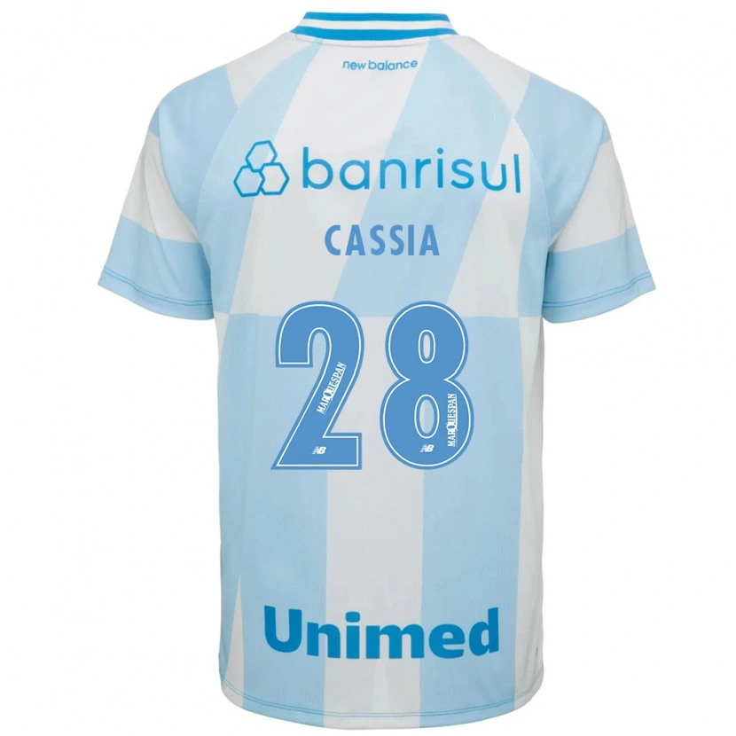 Danxen Hombre Camiseta Cássia #28 Azul Claro Blanco 2ª Equipación 2026/27 La Camisa México