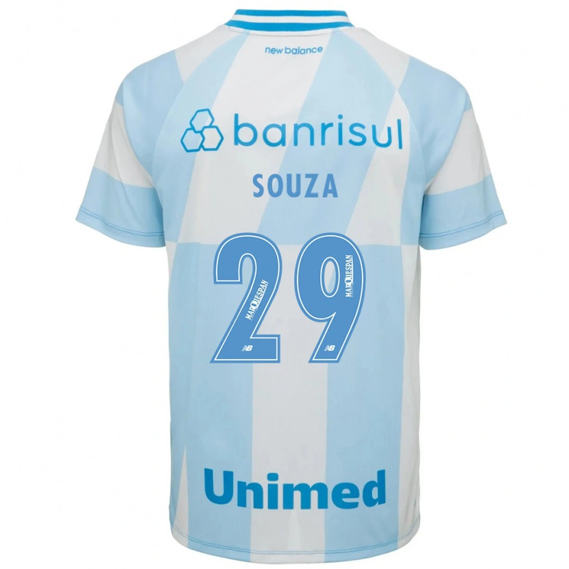 Danxen Hombre Camiseta Diego Souza #29 Azul Claro Blanco 2ª Equipación 2026/27 La Camisa México