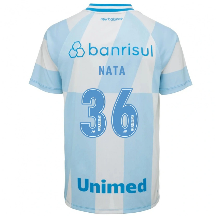 Danxen Hombre Camiseta Natã #36 Azul Claro Blanco 2ª Equipación 2026/27 La Camisa México